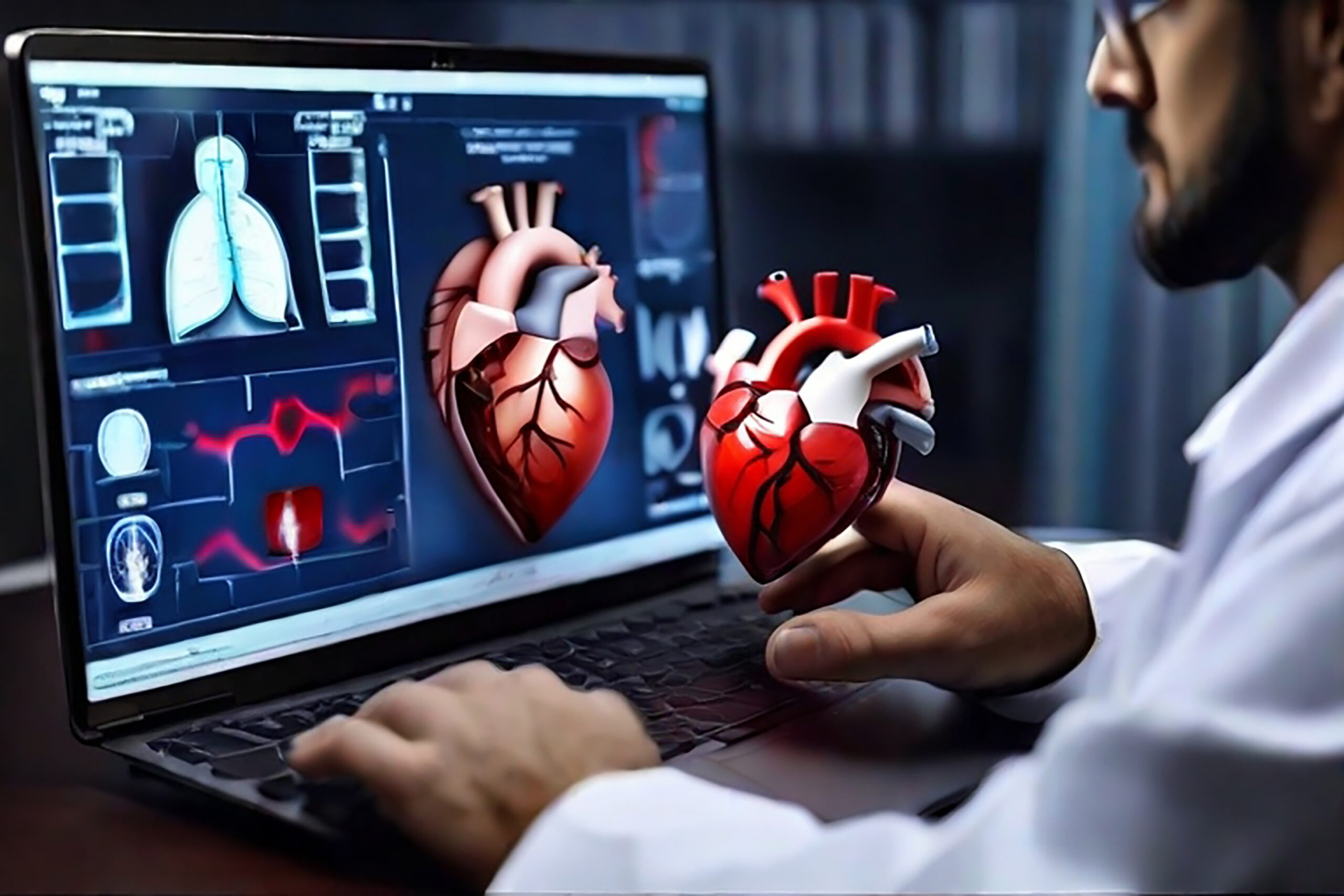 medicine-doctor-cardiologist-diagnose-examine-patient-virtual-heart-with-intelligence-software